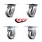 Service Caster 4 Inch V Groove Semi Steel Caster Set with Roller Bearings 2 Swivel 2 Rigid SCC SCC-35S420-VGR-2-R-2 - alternate 6